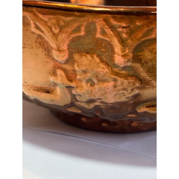 Vintage Copper Lusterware Reindeer Christmas Bowl Made In England - Picture 6 of 15